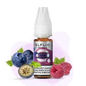 Солевая Жидкость ELFLIQ Blueberry Sour Raspberry 10ml 5% (черника кислая малина)