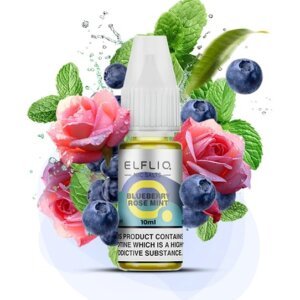 Солевая Жидкость ELFLIQ Blueberry Rose Mint 10ml 5% (черника роза мята)