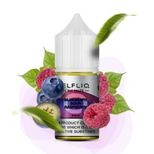 Солевая Жидкость ELFLIQ Blueberry Sour Raspberry 30ml 5% (черника кислая малина)