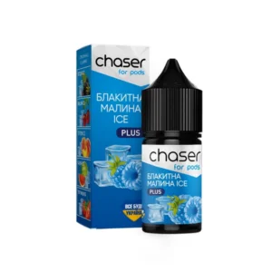 Сольова Рідина Chaser For Pods Blue Razz Ice 30ml 5% (блакитна малина лід)
