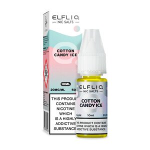 Солевая Жидкость ELFLIQ Cotton Candy Ice 10ml 5% (сахарная вата лед)