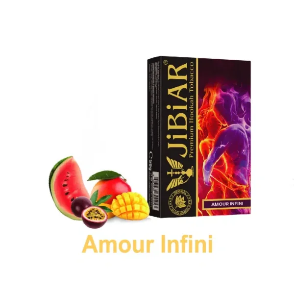 Тютюн для кальяну Jibiar 50 г Amour Infini (кавун маракуя манго)