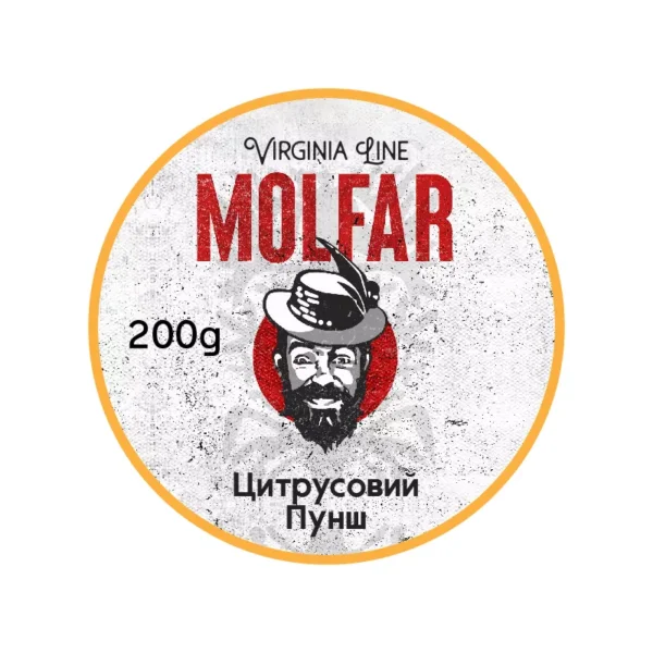 Табак для кальяна Molfar Virginia Line 200 г Цитрусовый Пунш (апельсин лайм и лимон)