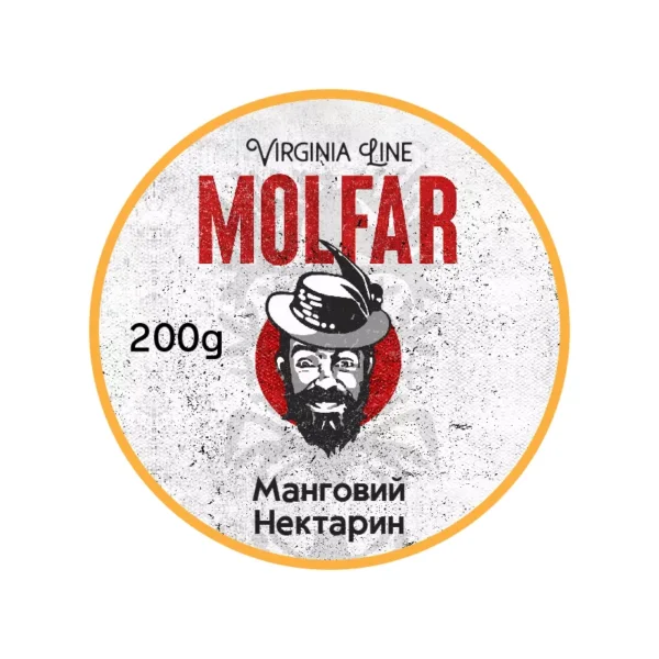 Тютюн для кальяну Molfar Virginia Line 200 г Манговий Нектарин (манго та нектарин)