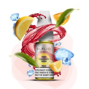 Солевая Жидкость ELFLIQ Pink Lemonade Soda 10ml 5% (грейпфрут лимонад апельсин)