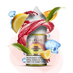 Солевая Жидкость ELFLIQ Pink Lemonade Soda 30ml 5% (грейпфрут лимонад апельсин)