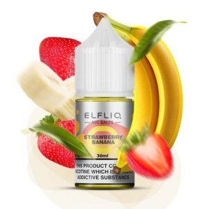 Солевая Жидкость ELFLIQ Strawberry Banana 30ml 5% (клубника банан)