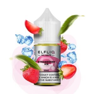 Солевая Жидкость ELFLIQ Strawberry Ice 30ml 3% (клубника лед)