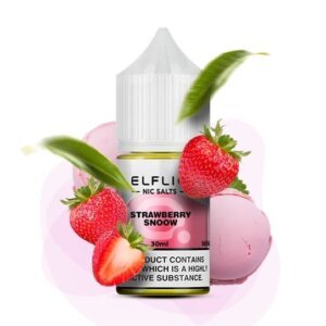 Солевая Жидкость ELFLIQ Strawberry Snoow 30ml 3% (клубничное мороженое)