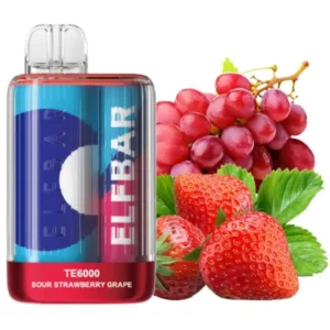 Elf Bar Sour Strawberry Grape TE 6000 (кислая клубника виноград)